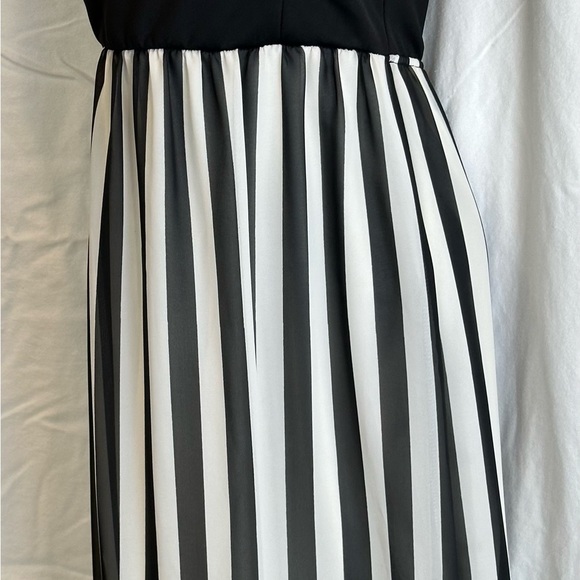 Windsor Black And White Striped Maxi Strapless Dress X-Small - Picture 14 of 16